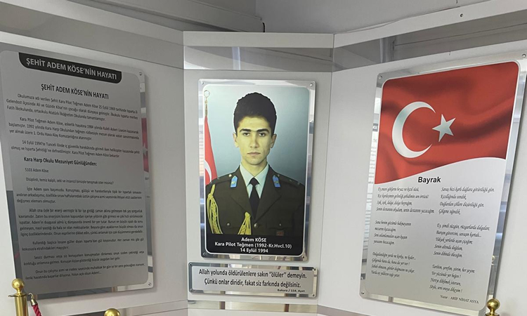 Şehit Teğmen Adem KÖSE İlkokulu Anma Köşesi